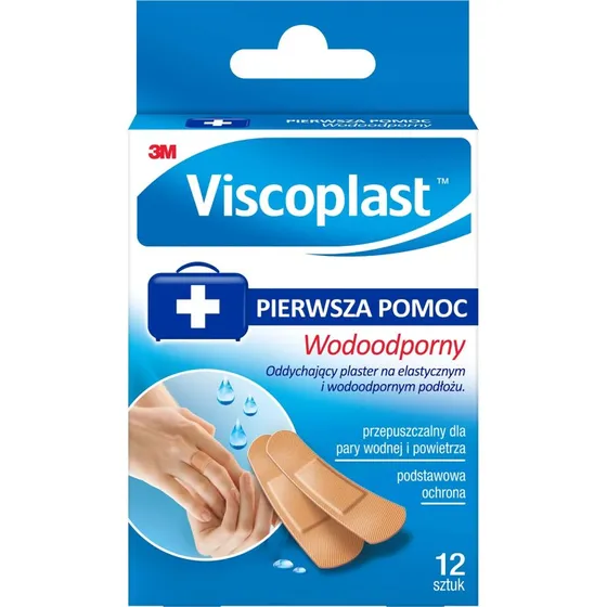 Viscoplast Wasserfeste Pflaster, 12 Stück (2 Sorten)