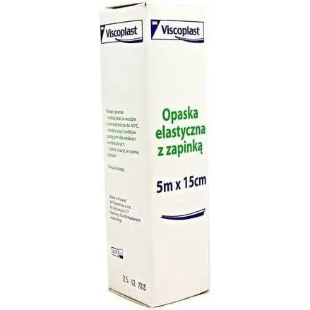 Viscoplast Elastische Binde mit Zapink, 5m x 15cm, 1 Stück
