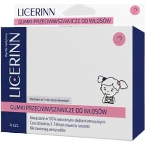 Licerinn Anti-Läuse-Radierer, 4er-Pack, mit natürlichen Ölen