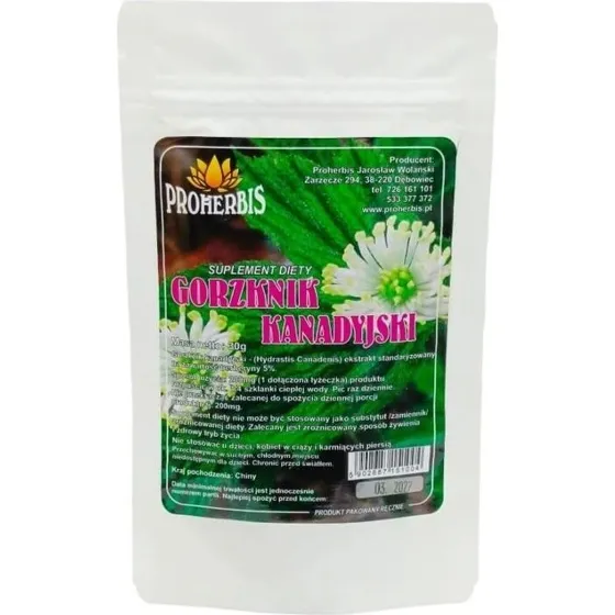 PROHERBIS Kanadische Bitterwurzel mit 5% Berberin, 30 g