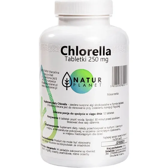 Natur Planet Chlorella, 500 Tabletten