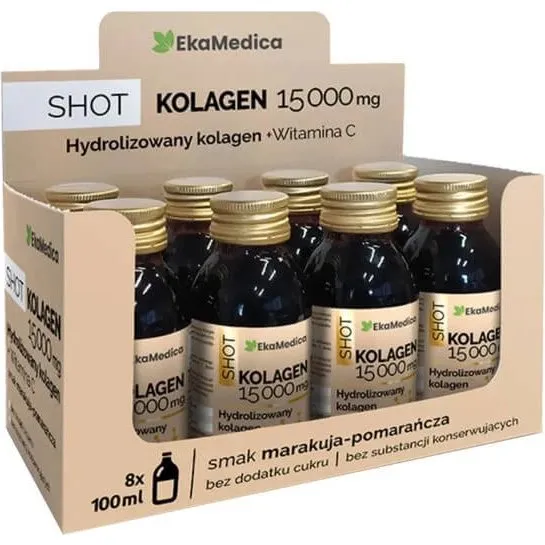 EkaMedica Shot Collagen 15.000 mg, flüssig, 8 x 100 ml