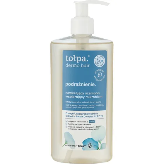 Tołpa Dermo Hair Irritation Feuchtigkeitsspendendes Shampoo, 250 ml