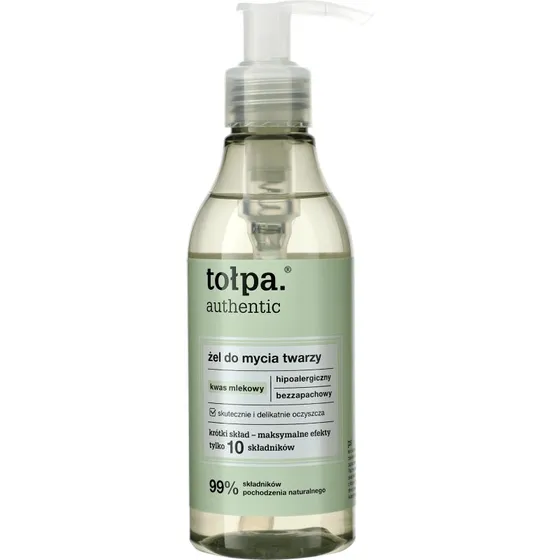 Tolpa Authentic Reinigungsgel mit Milchsäure, 195 ml