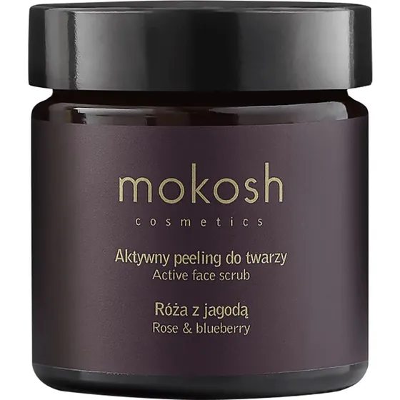 Mokosh Gesichtspeeling Rose & Blaubeere, 60 ml