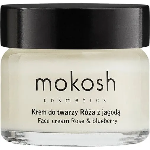 Mokosh Anti-Aging-Gesichtscreme Rose & Heidelbeere, 15 ml