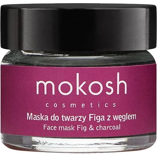 Mokosh Glättende und reinigende Gesichtsmaske Feige & Kohle, 15 ml