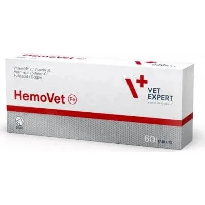VetExpert HemoVet Nahrungsergänzung gegen Blutarmut bei Hunden, 60 Tab.