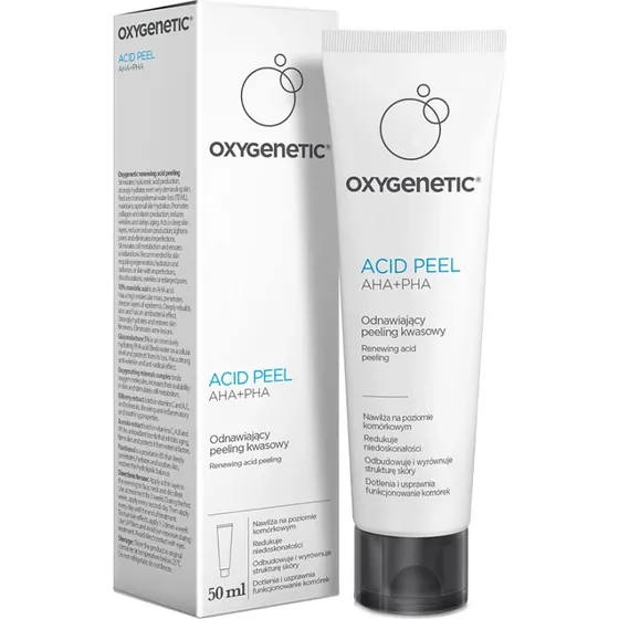 Oxygenetic Acid Peel AHA+PHA, Erneuerndes Säurepeeling, 50 ml