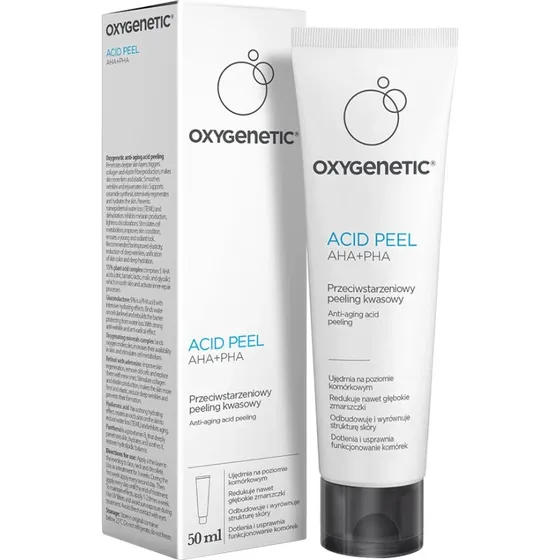 Oxygenetic Acid Peel AHA+PHA Anti-Aging-Säure-Peeling, 50 ml