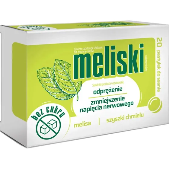 Meliski Zitronenmelisse & Hopfen Lutschtabletten, 20 Stück
