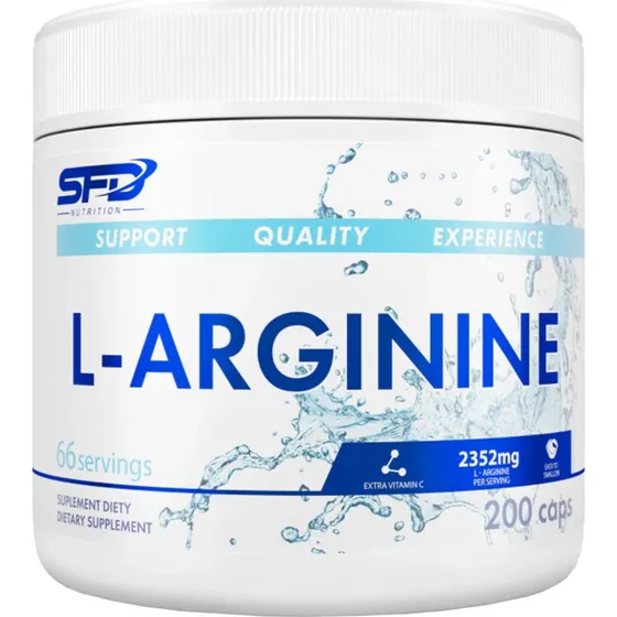 SFD L-Arginin Nahrungsergänzungsmittel, 200 Kapseln