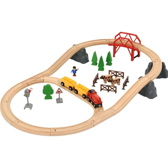 Brio Zugset Countryside Hill mit lndlicher Landschaft