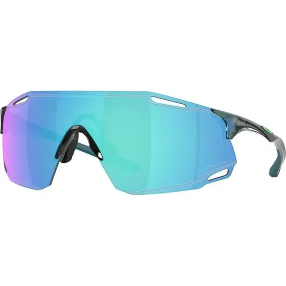 Oakley Cybr Zero Sonnenbrille - Weiß, Prizm Sapphire Linse