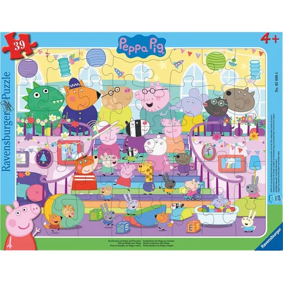 Ravensburger Peppa Wutz Rahmenpuzzle Familienfest - 39 Teile