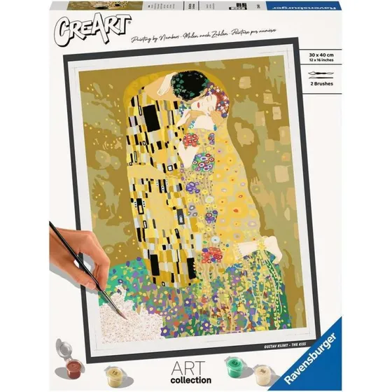 Ravensburger CreArt Malen nach Zahlen: Der Kuss (Klimt)