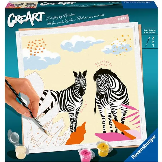 Ravensburger CreArt Malen nach Zahlen Zebra - Jolane Edition
