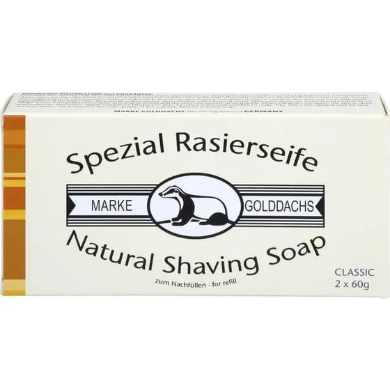 Golddachs Rasierseife Classic 2er Pack (120g)