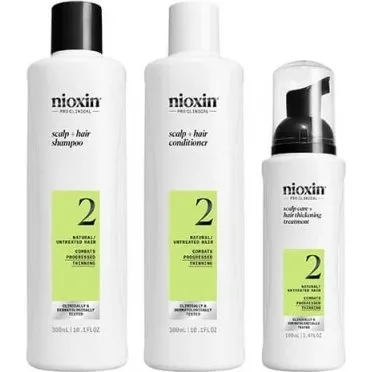 Nioxin Anti-Haarausfall-System 2 für natürliches Haar (3-teilig)