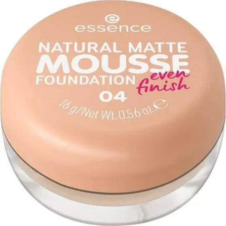 essence Natural Matte Mousse Foundation, 04, 16 g