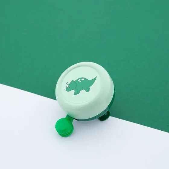 Widek Explorer Spiky Dino Fahrradklingel, grün, Ø 64 mm