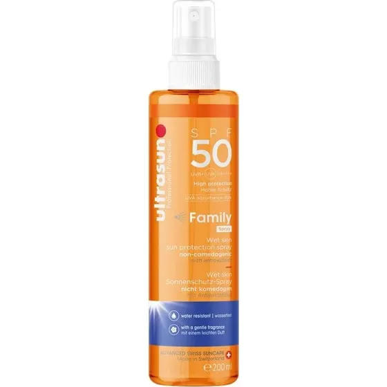 ULTRASUN Family Wet Skin Spray SPF50 200 ml