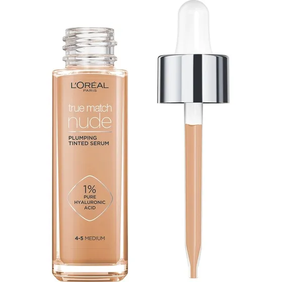 L'Oréal Paris True Match Nude Plumping Tinted Serum 4-5 Medium 30ml