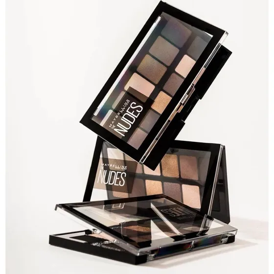 Maybelline New York Lidschattenpalette The Nudes, 12 Farben, 9,6g