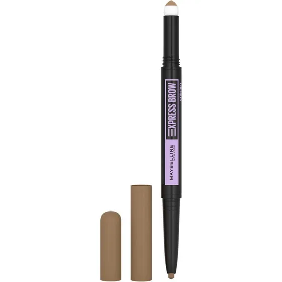 Maybelline New York Express Brow Satin Duo Augenbrauenstift, 01 Dunkelblond