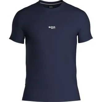 BOSS T-Shirt RN Slim Fit Marine Blau Baumwolle