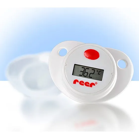 reer Schnuller-Fieberthermometer weiß/rot