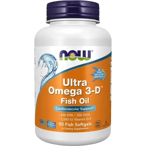 Now Foods Ultra Omega 3-D 180 Softgels