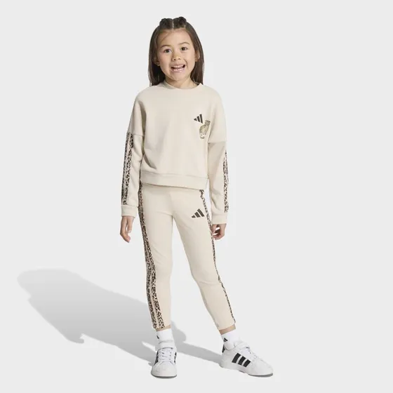 adidas Mädchen Set Animal mit Leggings