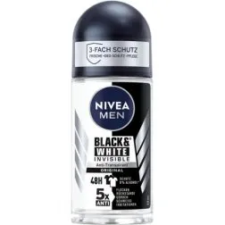 NIVEA MEN Black & White Invisible Deo-Roller 50 ml