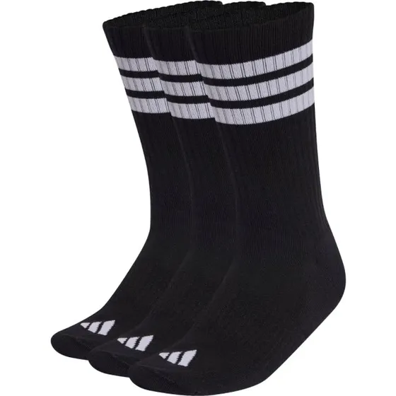 adidas 3-Stripes Cushioned Crew Socken (3 Paar) - Schwarz, L