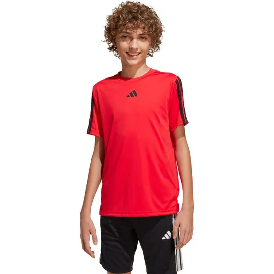adidas Train Essentials 3-Streifen Kindertrikot - Rot
