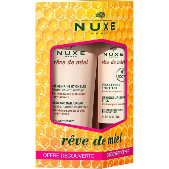NUXE Rêve de Miel Pflegeset Hand & Lippen (30 ml + 4 g)