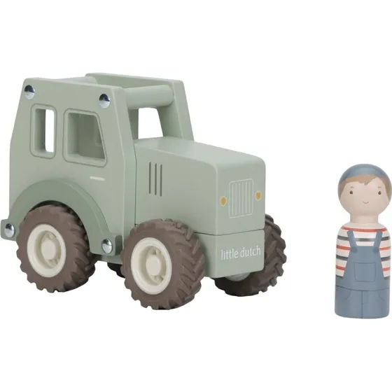Little Dutch Holztraktor Grün