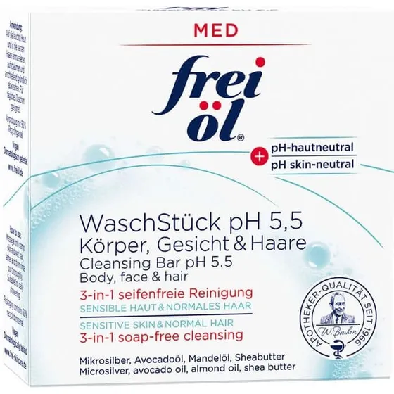 frei öl MED WaschStück pH 5,5 (90 g) - Sanfte 3-in-1 Reinigung