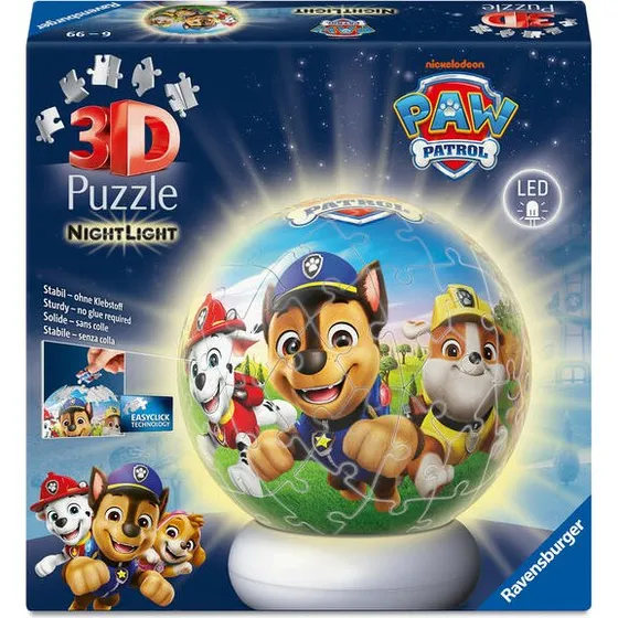 Paw Patrol 3D Puzzle-Ball Nachtlicht