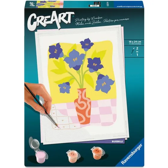 Ravensburger CréArt Malen nach Zahlen - Blauglöckchen