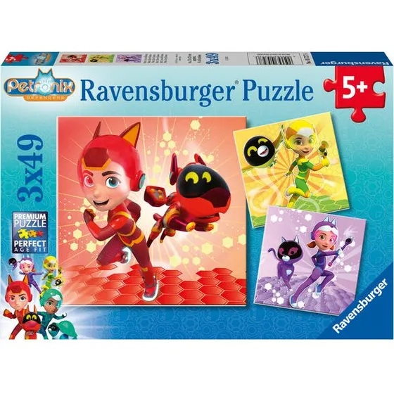 Ravensburger Petronix Puzzle-Set: Matt, Jia und Emma (3x 49 Teile)