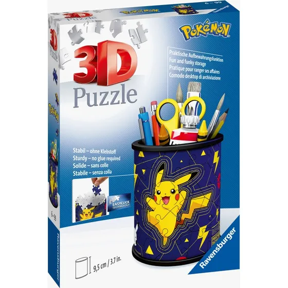 Ravensburger Pokémon 3D-Puzzle Stiftehalter Pikachu, 54 Teile