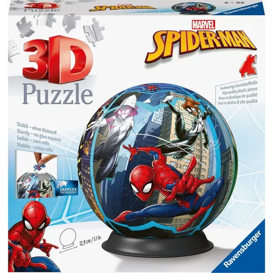 Ravensburger Spider-Man 3D Puzzle Ball mit 72 Teilen