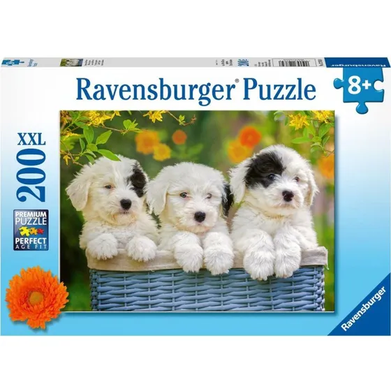 Ravensburger Puzzle Kuschelige Welpen - 200 XXL Teile