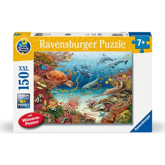 Wieso? Weshalb? Warum? Kinderpuzzle Meerestiere am Korallenriff (150 Teile)