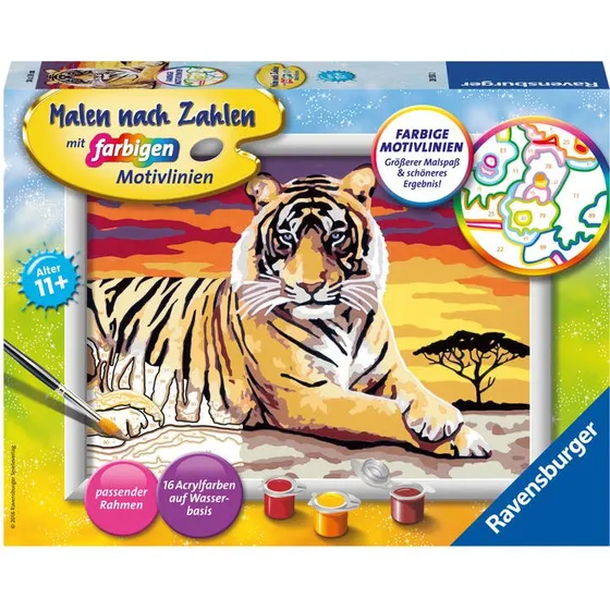 CreArt Malen nach Zahlen - Majestätischer Tiger