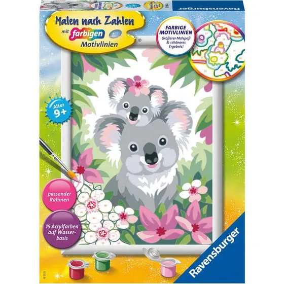 Ravensburger Malen nach Zahlen CreArt - Süße Koalas