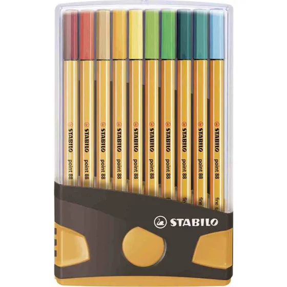 STABILO Fineliner point 88 ColorParade 20er Set, 0,4 mm