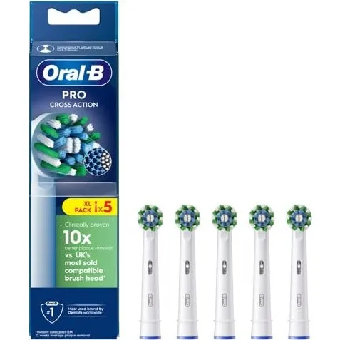 Oral-B Pro Cross Action Zahnbrstenkpfe 5 Stck Wei